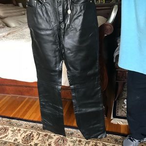 NWT Versace Leather Jeans